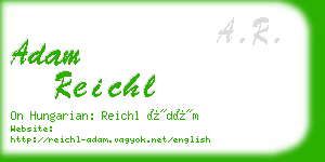 adam reichl business card